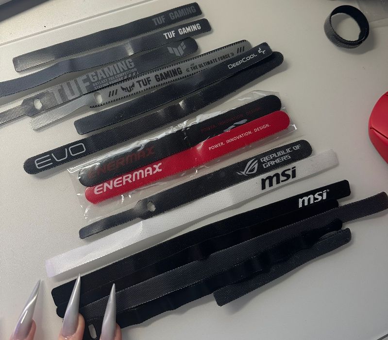 Стяжки компʼютерні для кабелів кабельменеджмент ASUS MSI TUF ROG
