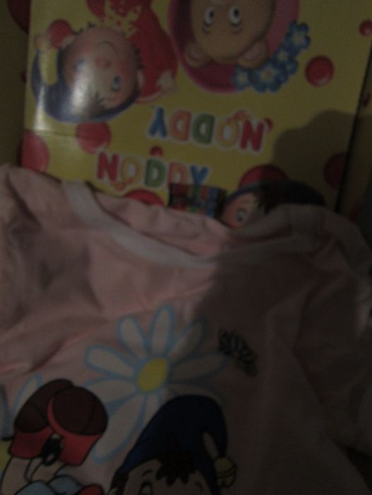 Pijama de Verão Noddy T-Shirt + Calção Cor-de-Rosa Estampado 6/8 Anos