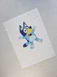 Bluey panel nadruk print 30x40 cm