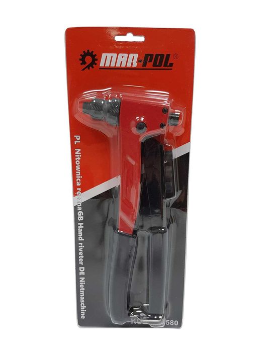 Професійний ручний заклепочник 2,4-4,8мм зі змінними насадками Mar-Pol