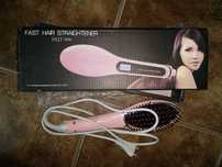 Szczotka do prostowania włosów Fast Hair Straightener HQT 906 różowa