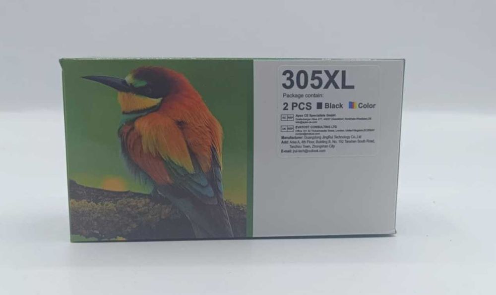 Zestaw tuszów 305XL czarny i kolorowy –  kompatybilny z HP