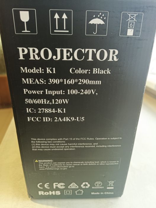 Продам відеопроектор Wimius K1