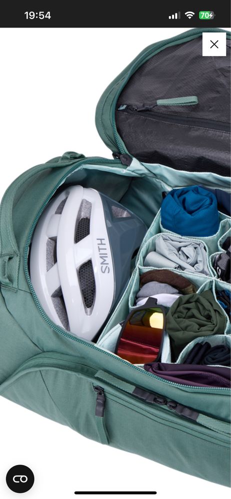 Torba rowerowa podróżna THULE 55L RoundTrip Mid Blue organizer sakwa