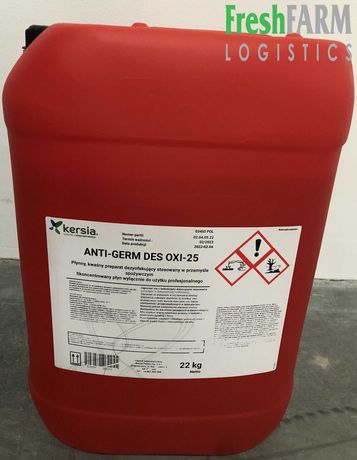 Płynny kwas do dezynfekcji w przemyśle spożywczym - DES OXI 25