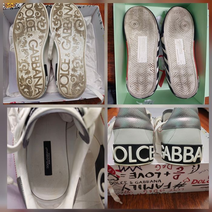 Dolce&Gabbana Portofino Off-White Arrows сникеры кроссовки кеды