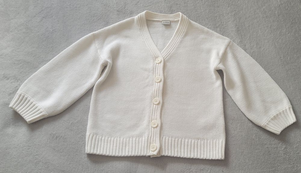 Белая кофта  кардиган на пуговицах Waikiki р.116- 122