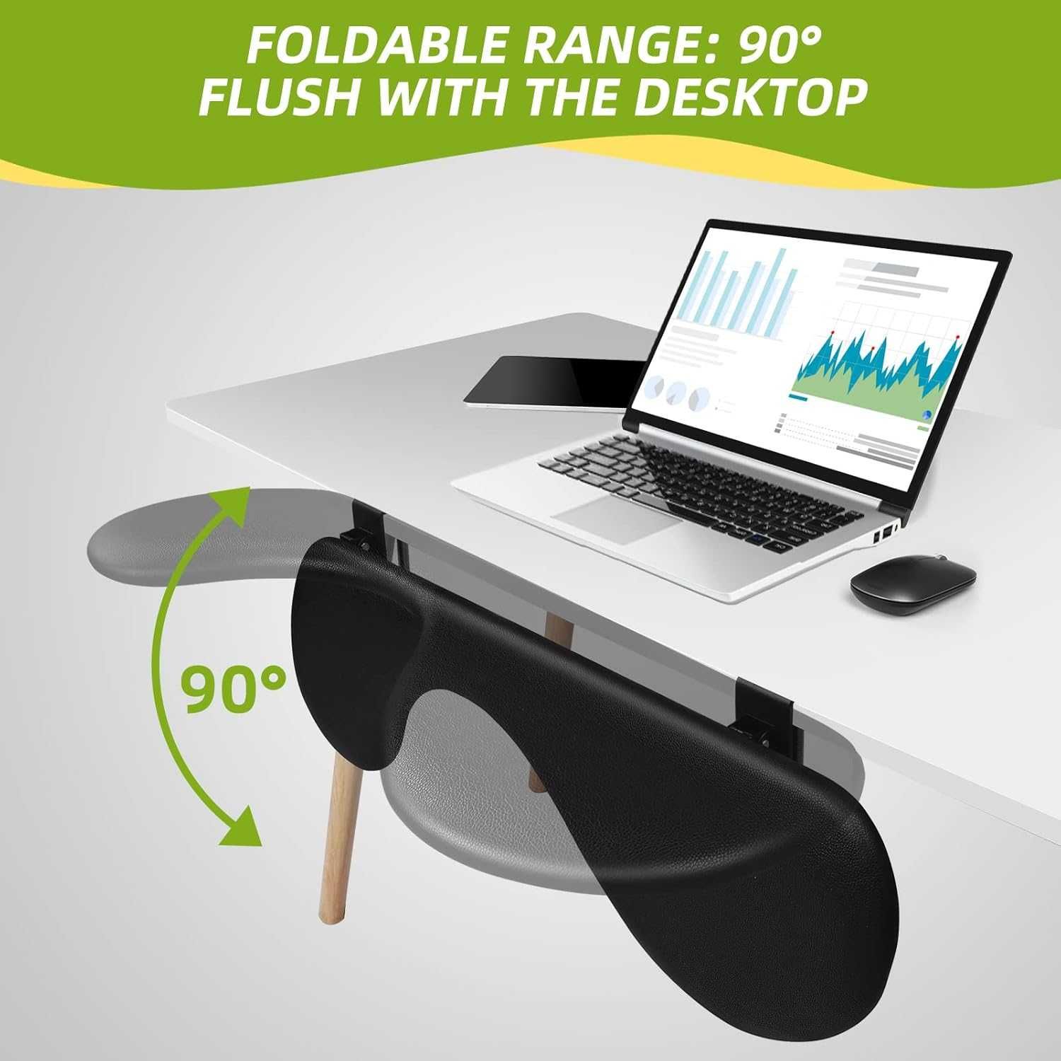 Apoio de braço ergonômico para mesa – como novo