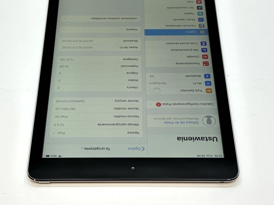 zadbany iPad Air a1474 wifi 16gb space gray