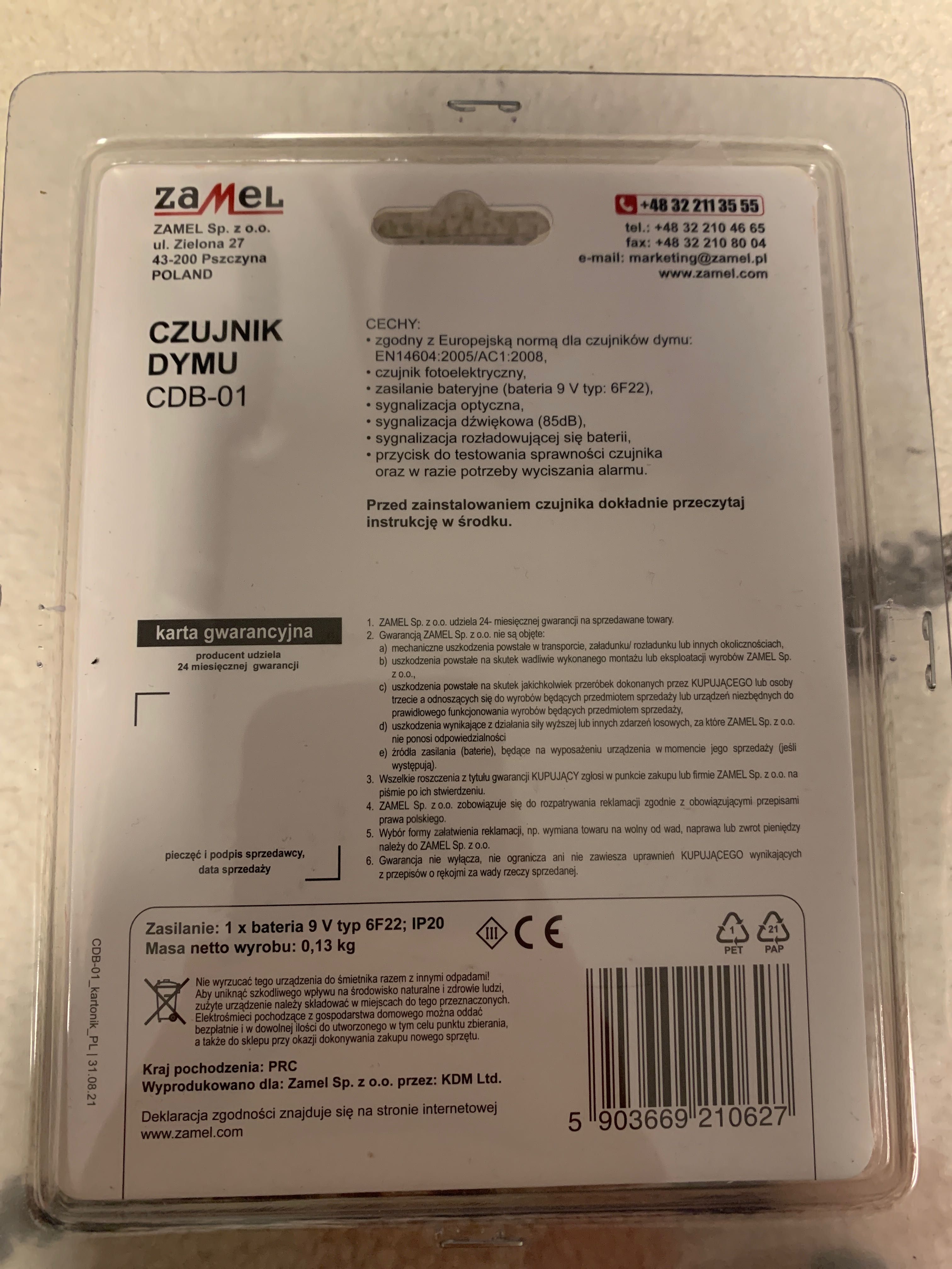 Czujnik dymu CDB-01