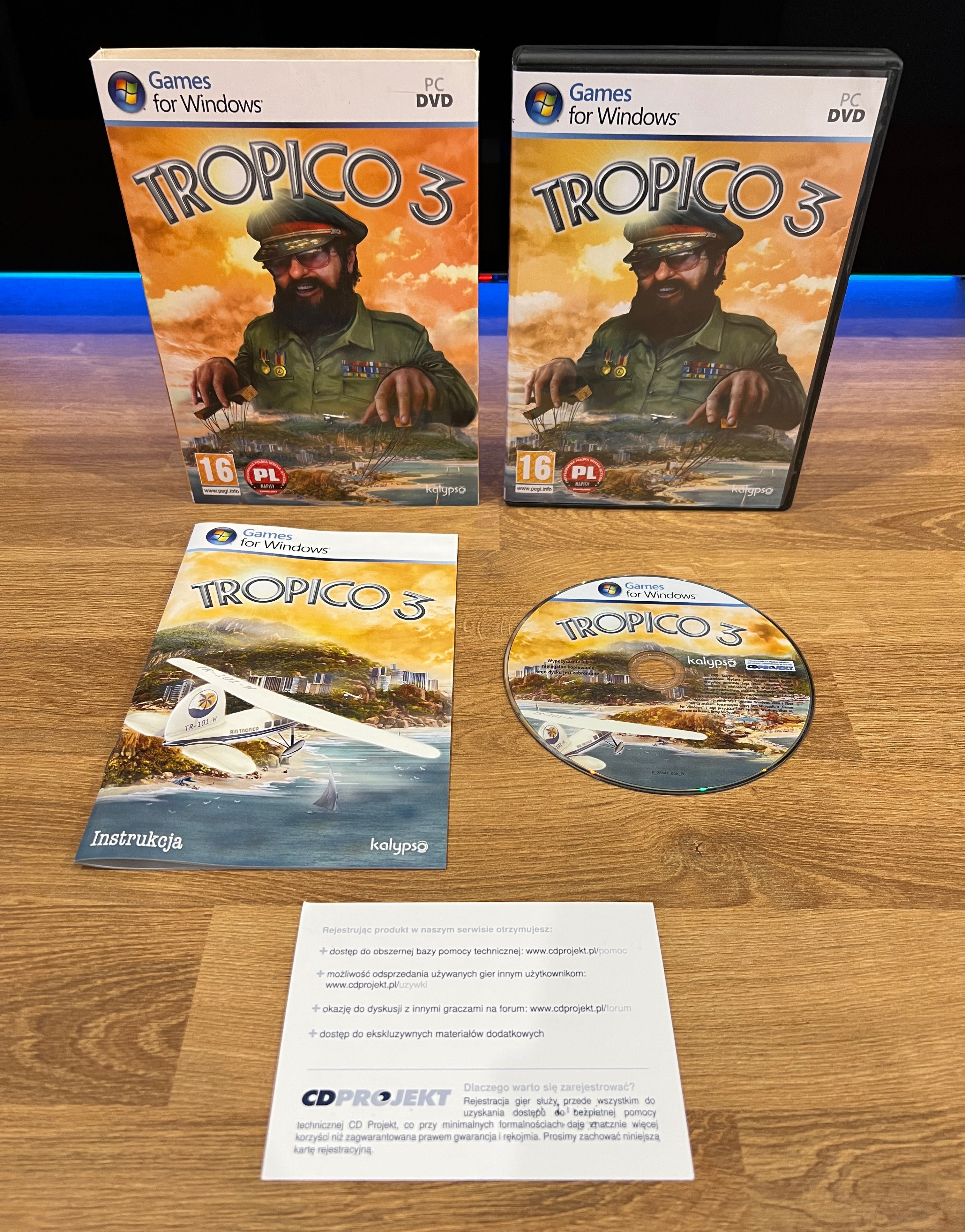 Tropico 3 (PC PL 2009) slipcase box kompletne premierowe wydanie