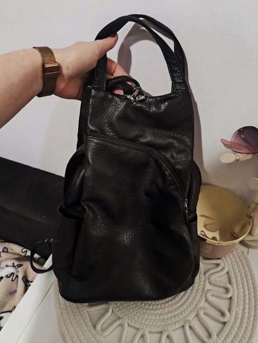 Czarny plecak damski