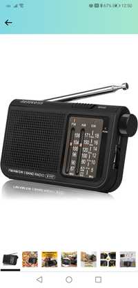 Kieszonkowe Radio Mini Analogowe Radio z Pokrętłem