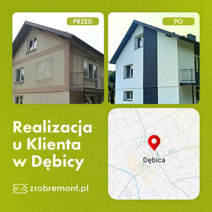 Docieplenia elewacje tynk Wolne Terminy, gwarancja na wykonanie, RATY!