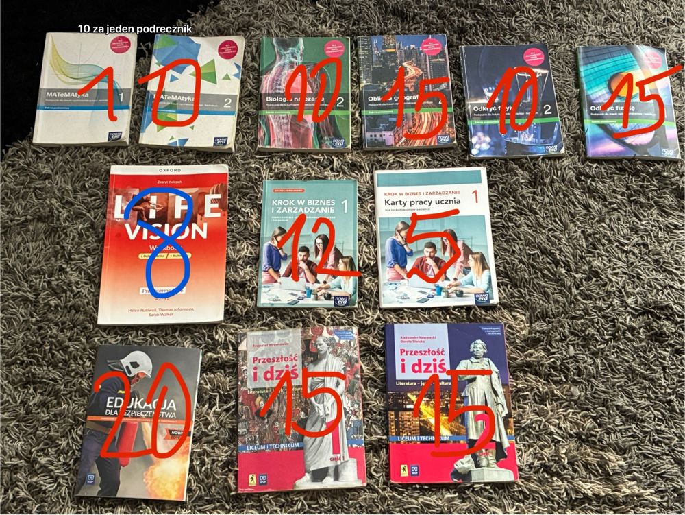 Podręczniki do szkoły średniej klasa 1 i 2