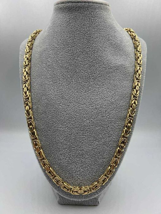 Złoty łańcuszek Królewski 52.17g 14K Dmuchany