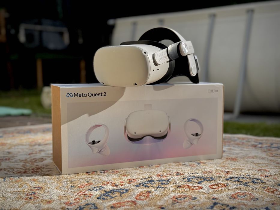 Meta quest 2 128gb, gogle vr + Bobovr M2 + nakładki korekcyjne