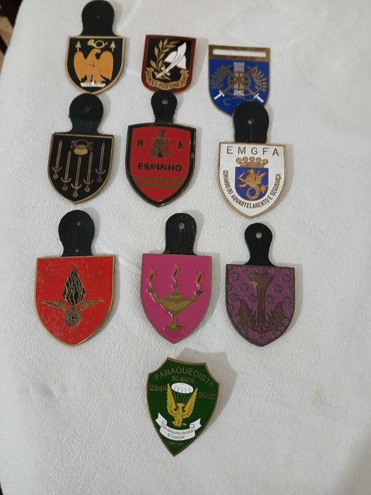 MILITAR-crachás militares antigos+crachás antigos da tropa
