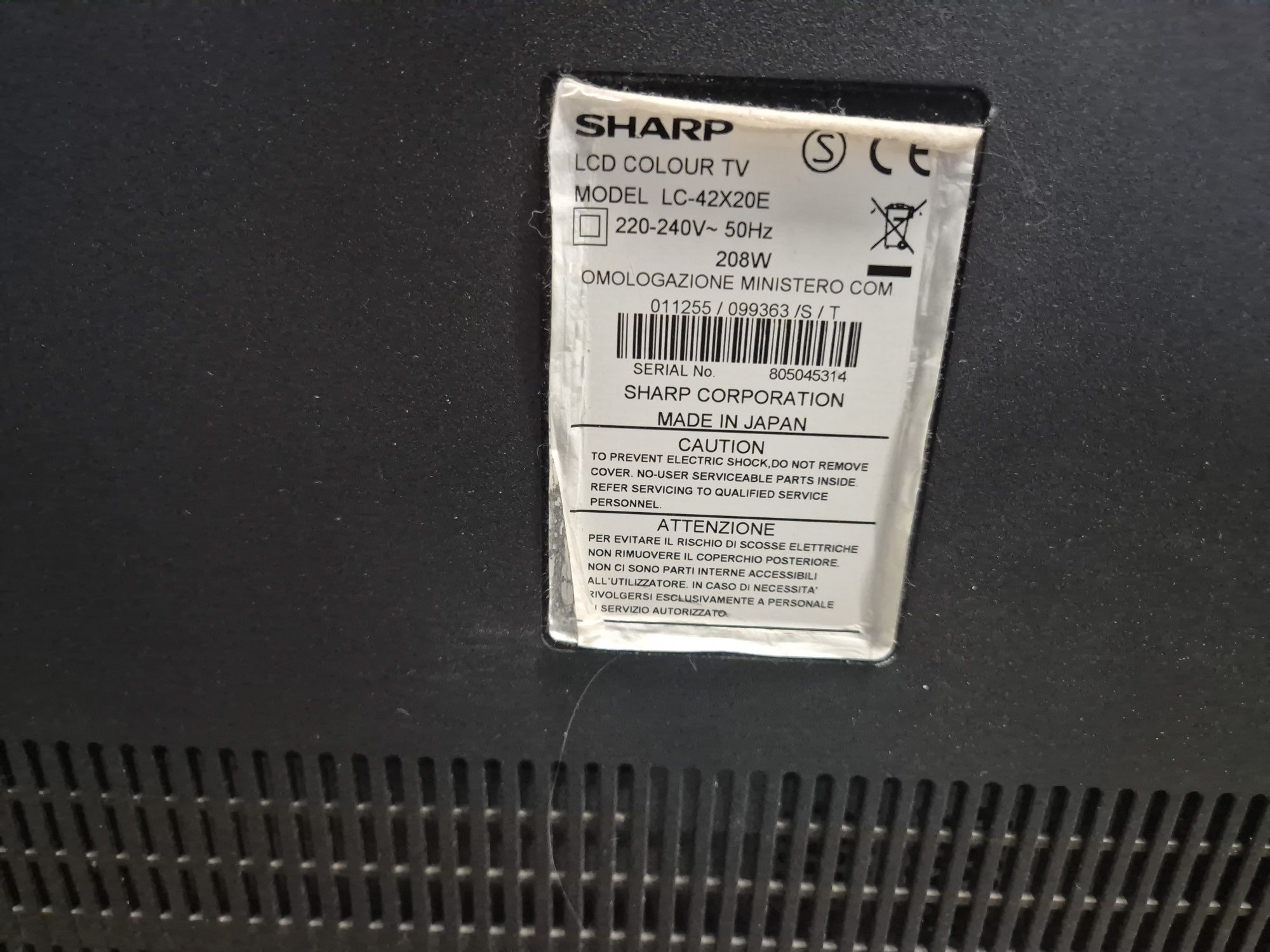 Telewizor sharp lc-42x20e na części