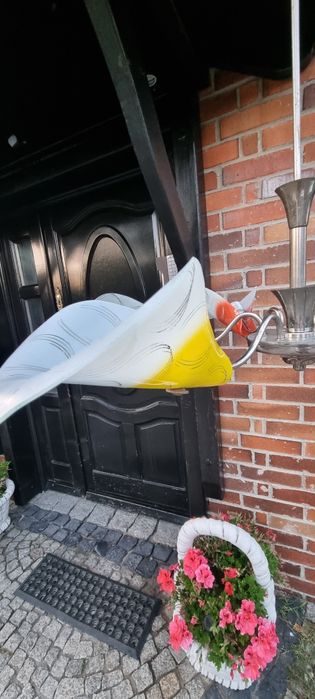 Stara Lampa Art Deco 6 elementów, żyrandol PRL lata 60-te E27  śliczna