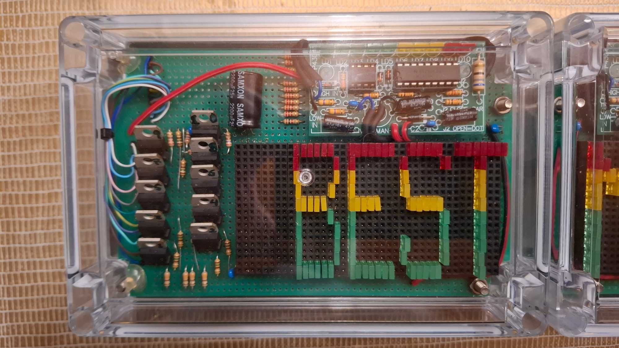 Indicador VU, efeito visual stereo