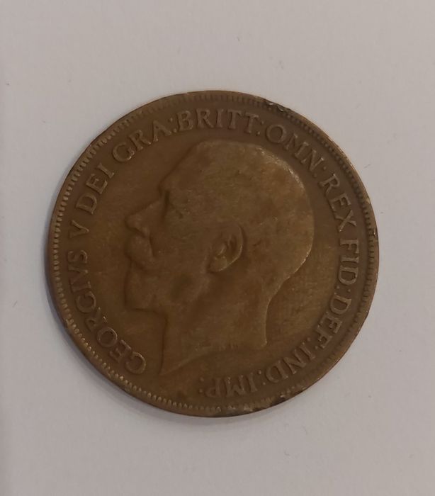 One penny 1914r z błędem