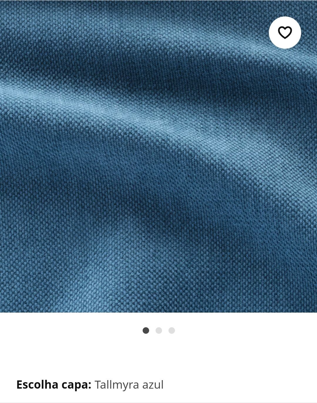 Atenção isto é (Capa KIVIK) p/sofá 3 lugares, Tallmyra Azul
Capa p/sof