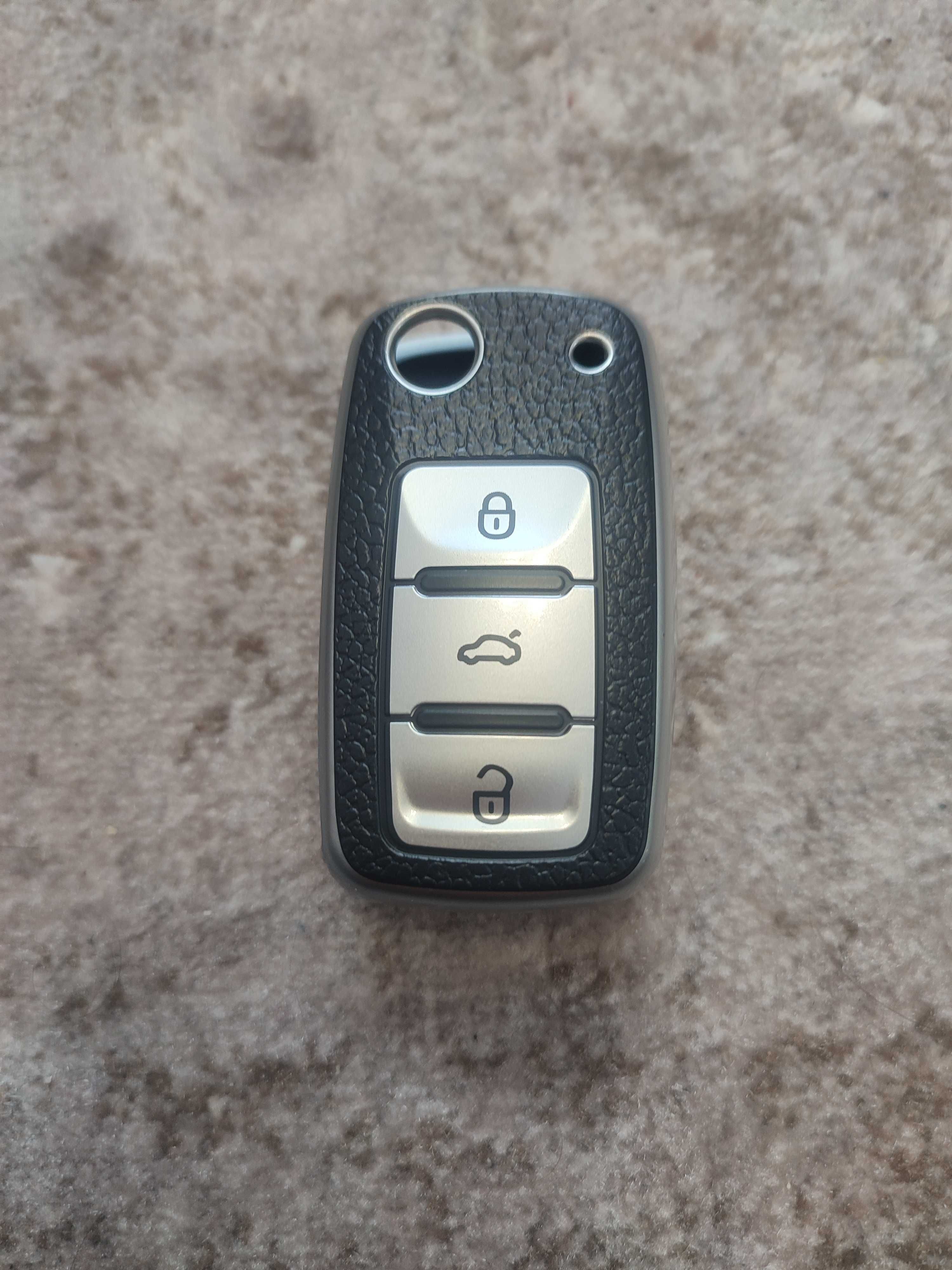 Чехол на ключ ТПУ кожа Volkswagen Skoda Seat VW VAG чохол ключа