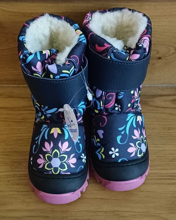 Buty BARTEK śniegowce dziewczęce w kwiatki 30/31 - nowe