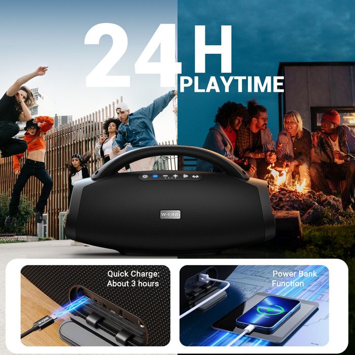 W-KING X20 Bluetooth 200W RMS | Potężny bas | JBL Boombox Killer!