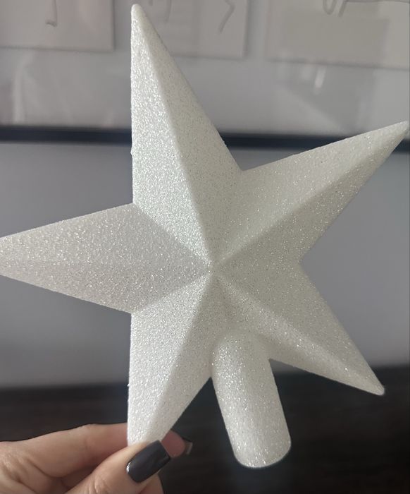 Brokatowy czubek na choinkę - gwiazda marka Home&You