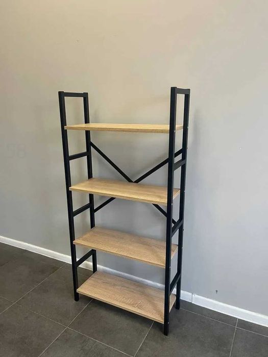 Стелаж металевий металический стеллаж етажерка полиця для книг Акція