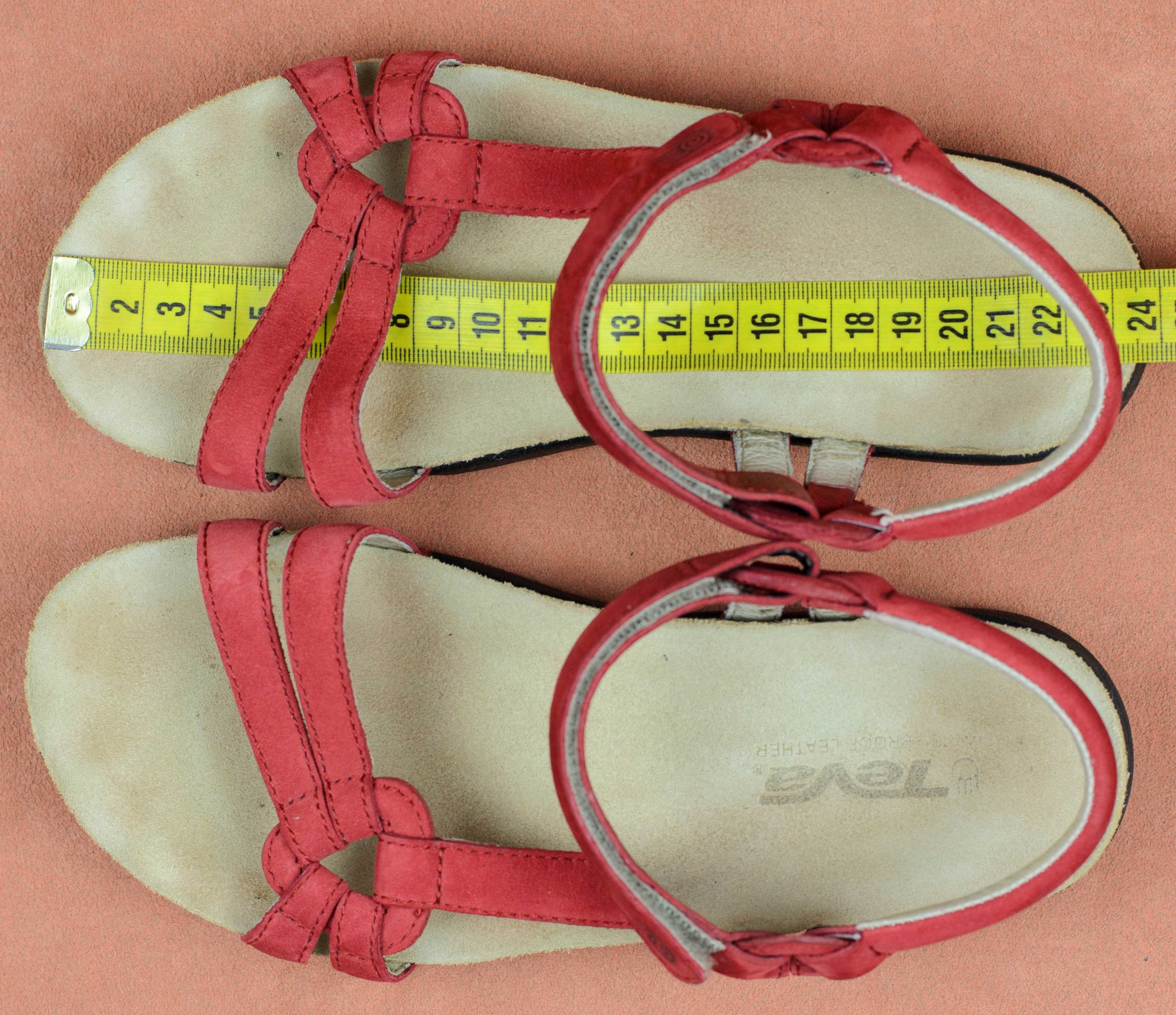 Кожаные сандалии босоножки Teva 6389 ventura cork Оригинал 37р 23,5 см