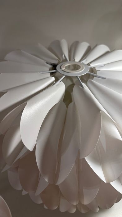 Klosz do lampy, biały, elegancka, składana, nowoczesna