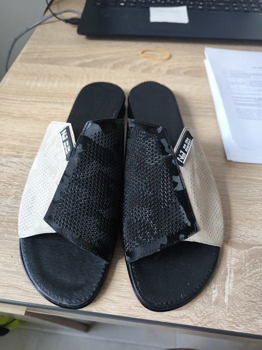 Літні жіночі шкіряні шльопанці 41 розмір