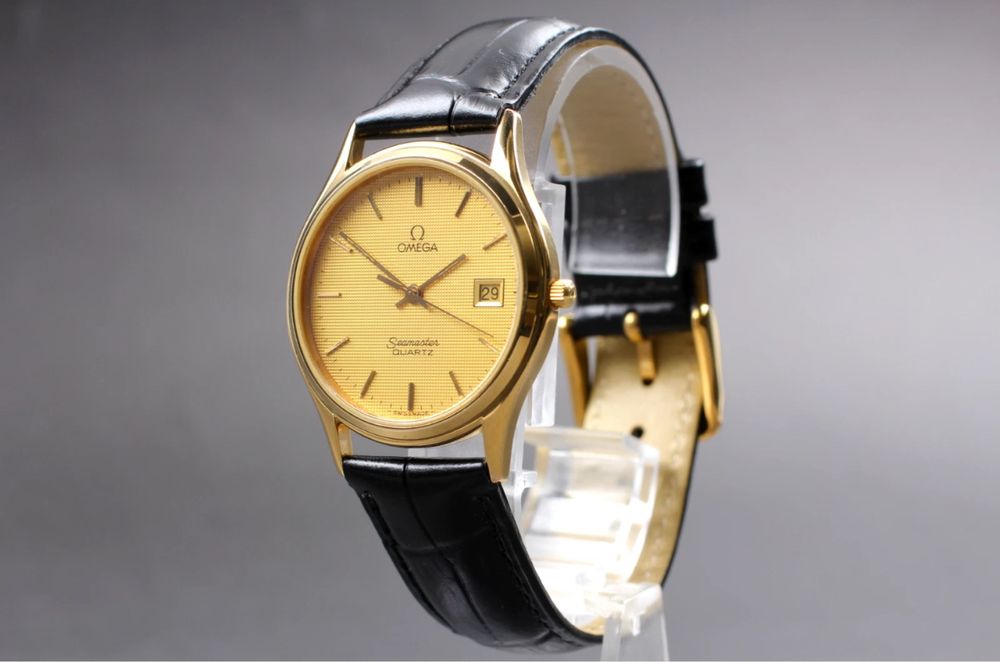 Zegarek Omega Seamaster Cal.1430 Gold Date Quartz