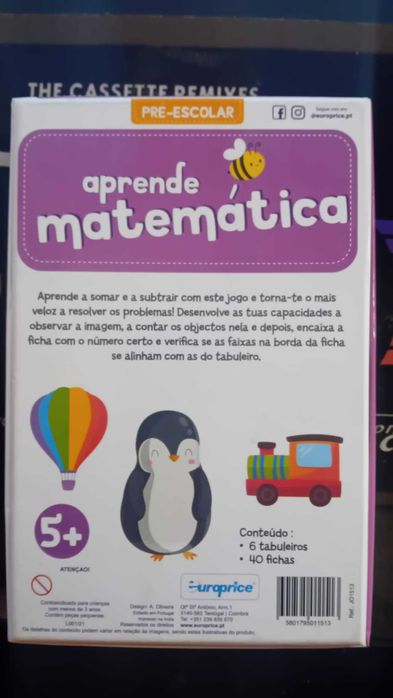 Conjunto "Aprende Inglês/Matemática - Pré-Escolar - Como Novos