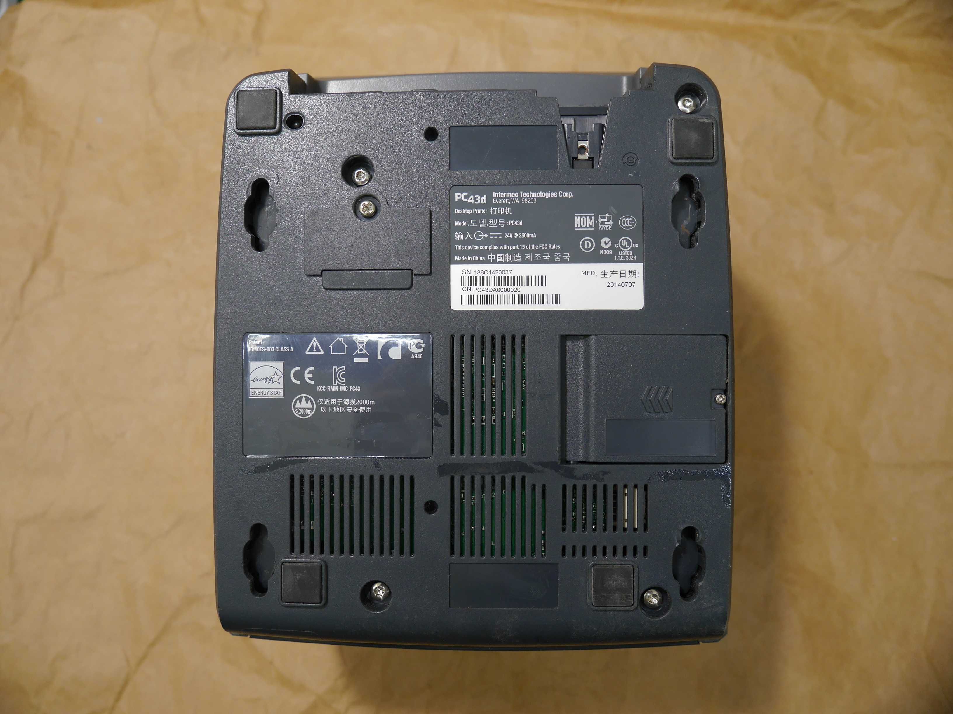 Термопринтер для наклеек маркировки Intermec PC43d 100 мм