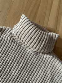 Sweter sweterek NA-KD beżowy golf S 36