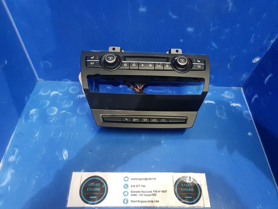 Climatronico moldura do radio ar condicionado Bmw X6 X5 E70 E71