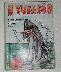 Livro banda desenhada o tubarão anos 70
