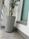 Vaso alto cinza PVC exterior/interior