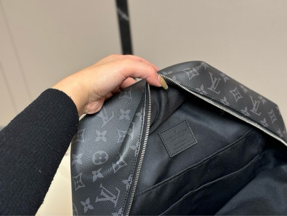 Рюкзак мужской LV Louis Vuitton Discovery Monogram Eclipse Луи Виттон