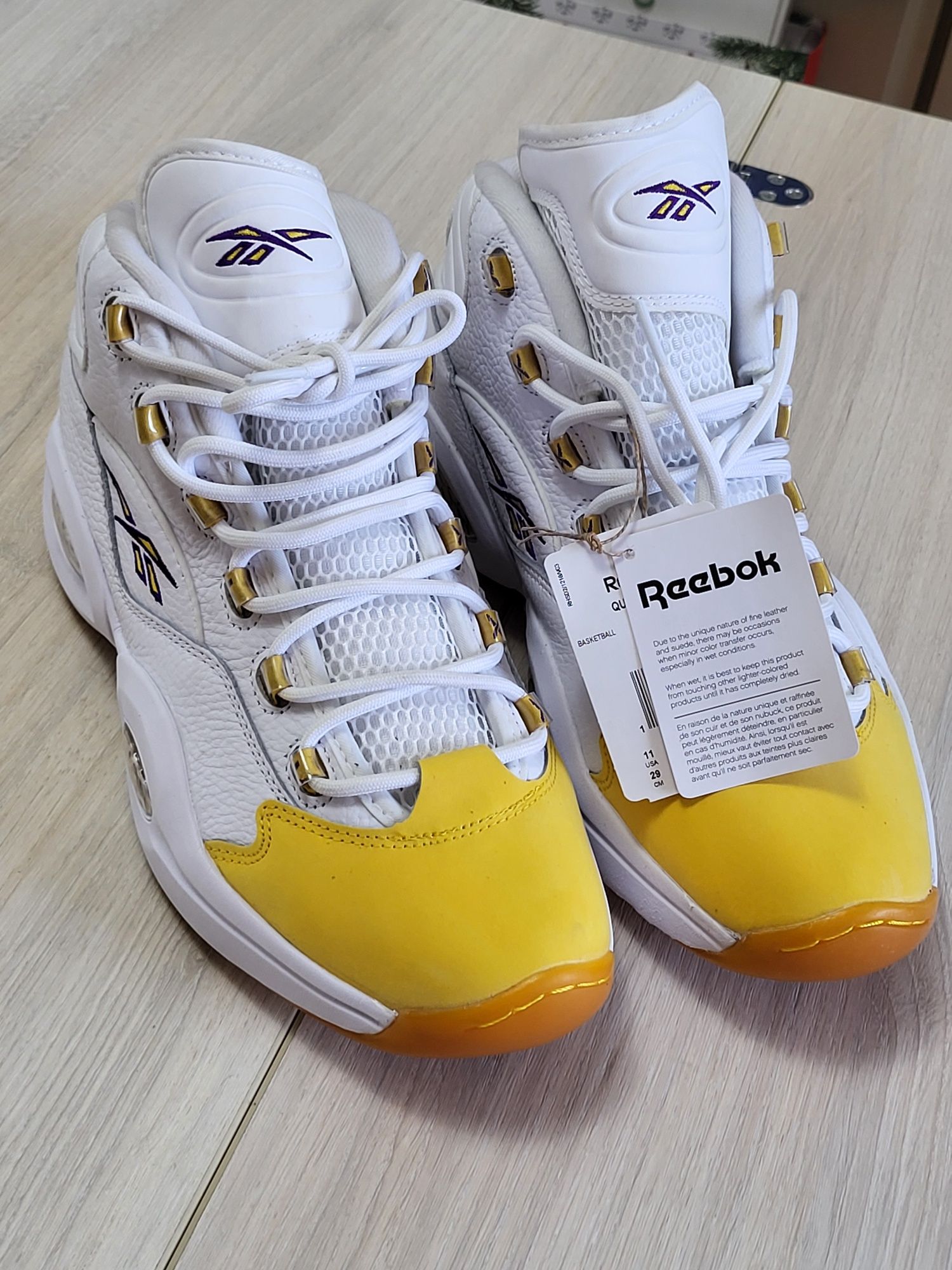 Нові чоловічі баскетбольні кросівки Reebok The Question DMX Iverson