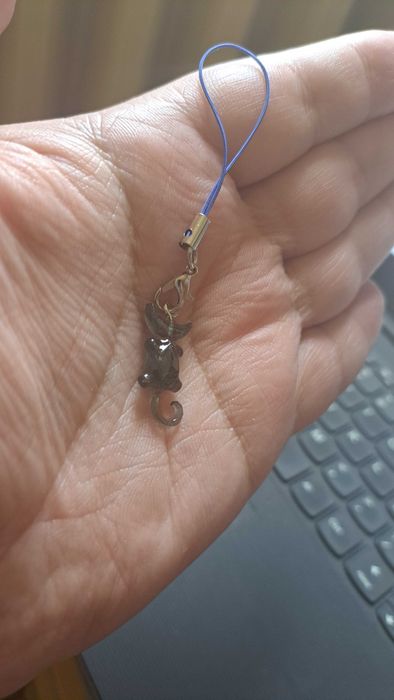 Handmade Wisiorek Zawieszka Kot? żywica uv