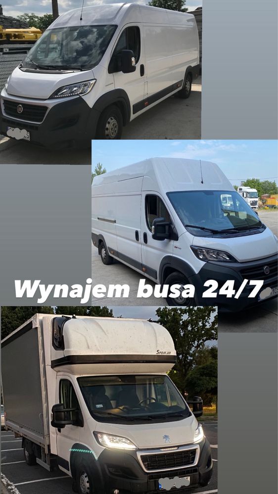 Wynajem busa wynajme busa 3,5t plandeke