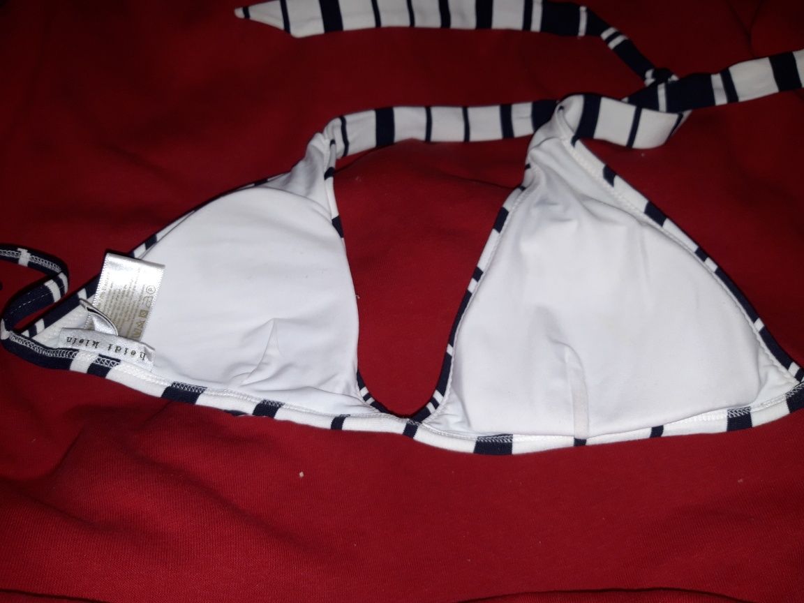 Купальник верх женский лифчик heidi klein черно белый полоска M полоса