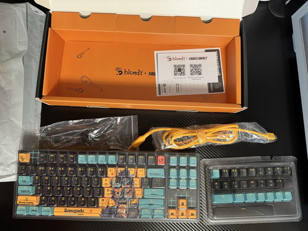 Клавіатура дротова A4Tech Bloody AT87 USB Renegade