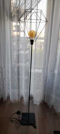 Lampa druciana wolnostojaca ikea z żarówką