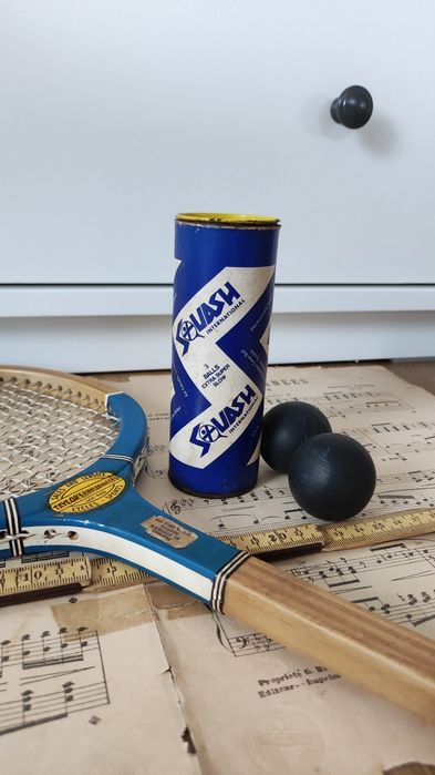 Squash - Lata de bolas Antiga